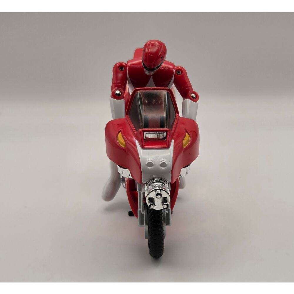Bandai 1993 Red Power Ranger With Motorcycle With Kickstand Excellent Condition - Picture 3 of 9